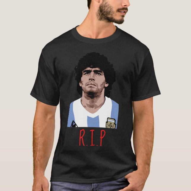 Diego maradona descansa en paz camiseta clásica (Anverso)