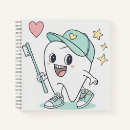Diente de Dibujos Lindo – Cuaderno Dental para Niñ