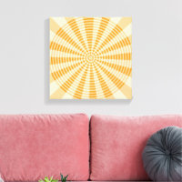 Diente de león, espiral naranja, arte abstracto bo