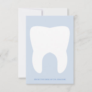 Diente Dentista Funny Tarjeta pequeña plana