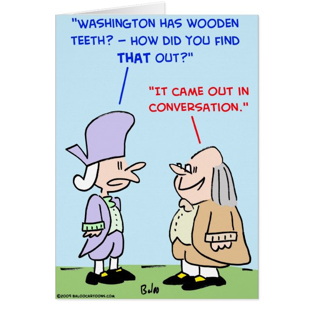 dientes de madera de George Washington (Frente)