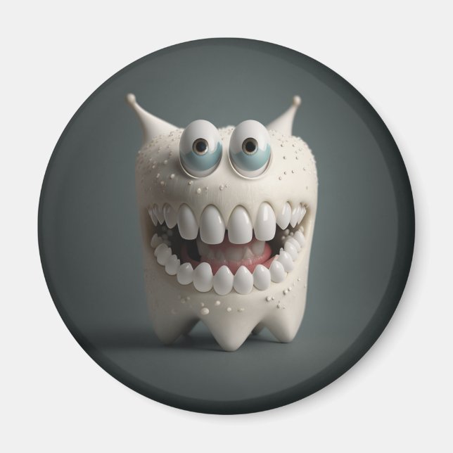 Dientes dentarios, imán (Frente)