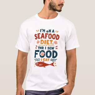 Dieta de marisco - Camiseta divertida y excéntrica