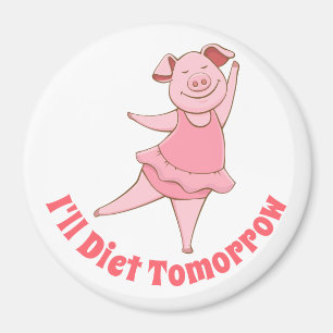 Dieta divertida mañana imán
