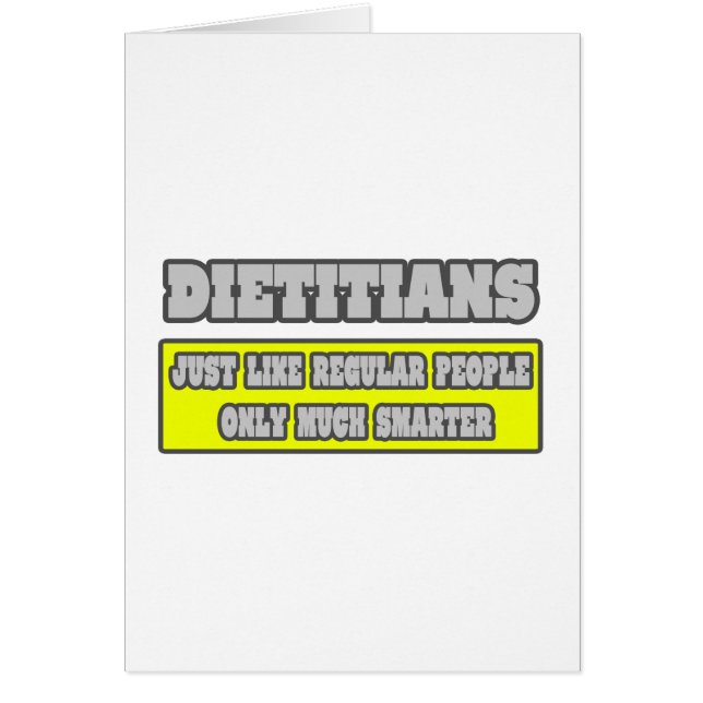 Dietistas... mucho más inteligentes (Frente)