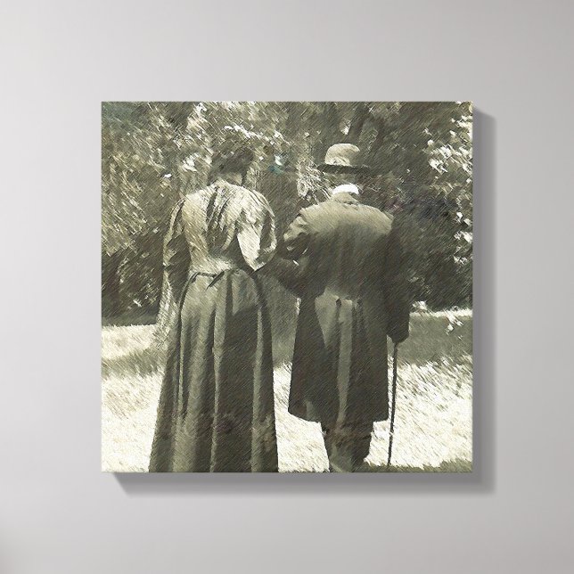 Diez de la tarde Paseo Lienzo envuelto (Anverso)