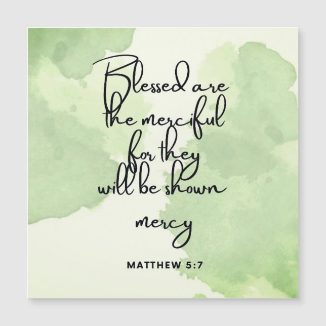 Diez días Beatitudes Scripts Verso 5:7 Magnet (Anverso)