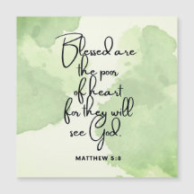 Diez días Beatitudes Scripts Verso 5:8 Magnet