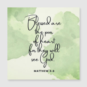 Diez días Beatitudes Scripts Verso 5:8 Magnet