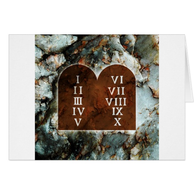 Diez mandamientos (Anverso (Horizontal))