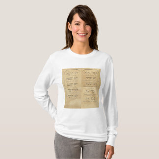 Diez mandamientos: camiseta de manga larga básica 