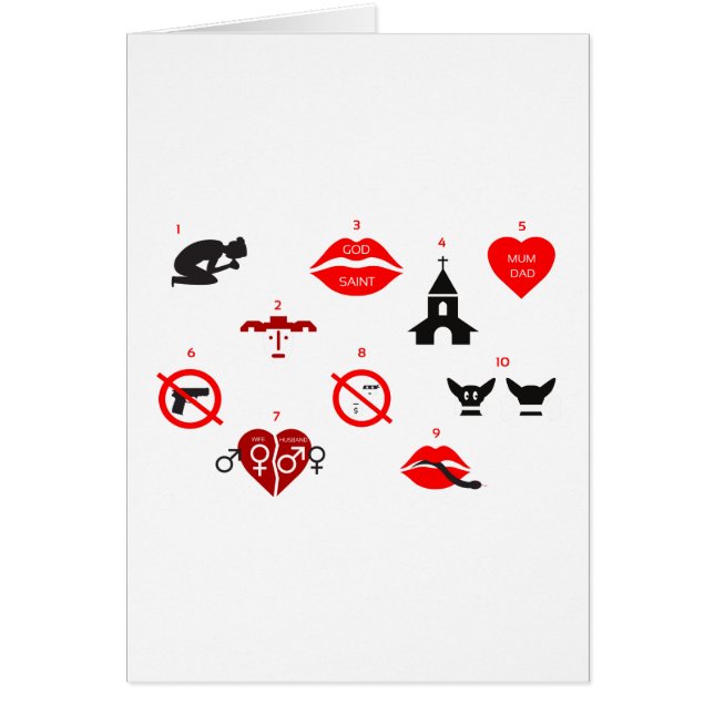 diez mandamientos modernos (Frente)