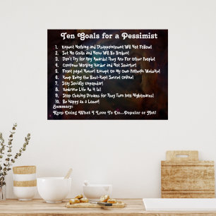 Diez Metas para un Póster Pesimista