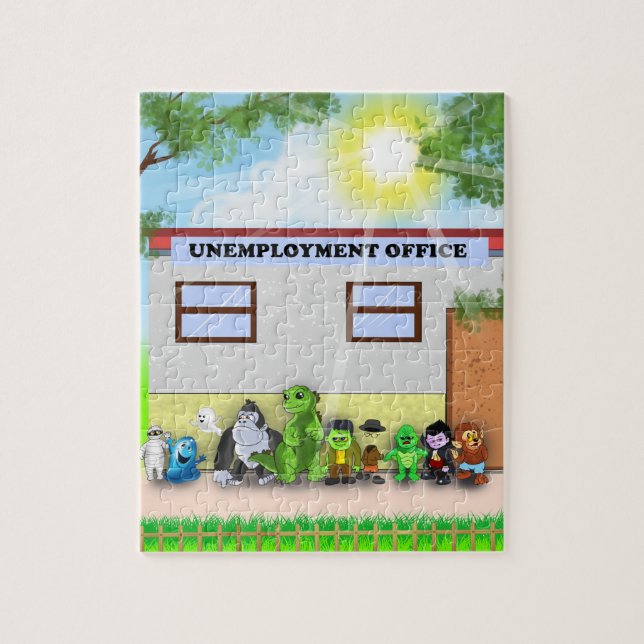 Diez pequeños monstruos: rompecabezas completo (Vertical)