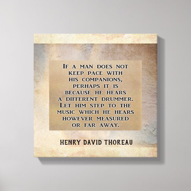 Diferente tambor — Impresión de lienzo (Anverso)