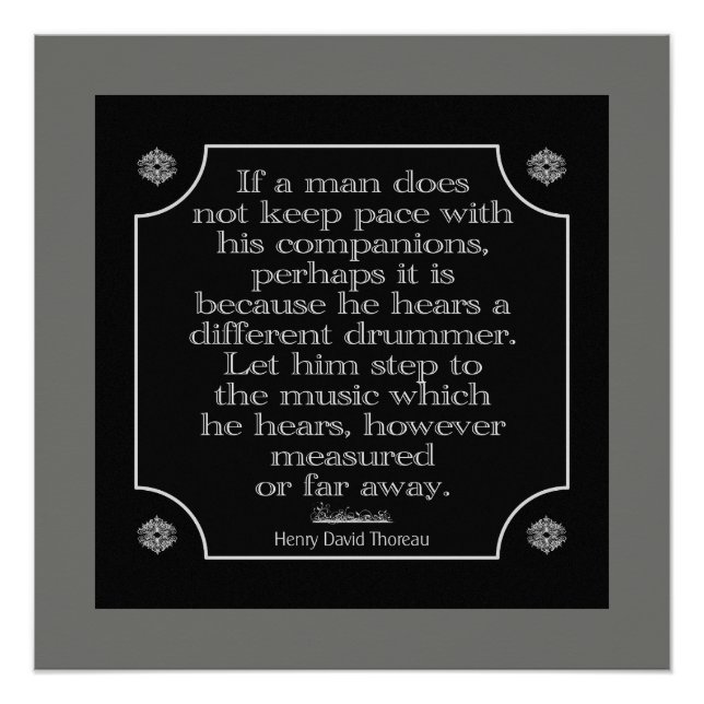 Diferente tambor — Impresión de Poster grande (Anverso)