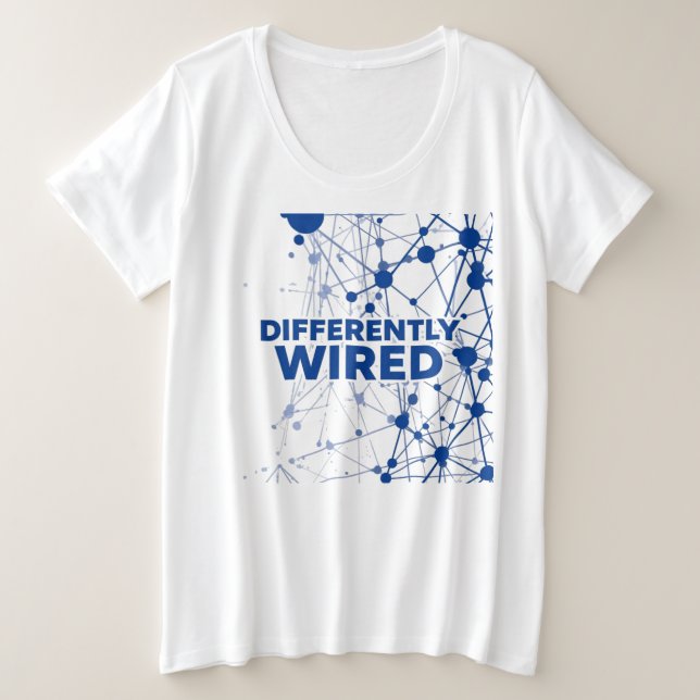 Differently Wired – Autism Awareness Month Blue  (Anverso del diseño)