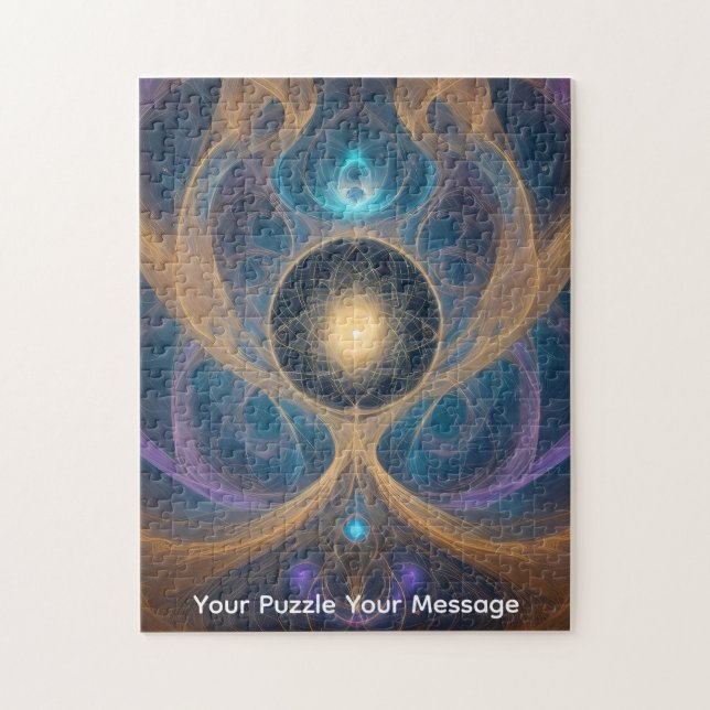 Difficult jigsaw puzzle "Cosmic Swirls" (Vertical)