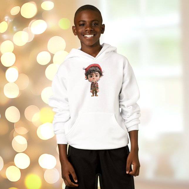 Difícil día Navidades Hoodie de Elf Boy (Subido por el creador)