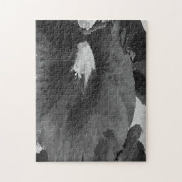 Difícil rompecabezas de flor del Hollyhock blanco 