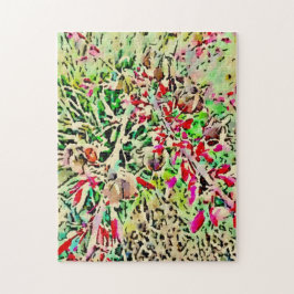 Difícil rompecabezas del desierto rojo Yucca