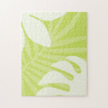 Difícil Rompecabezas Tropical de Amarre Verde