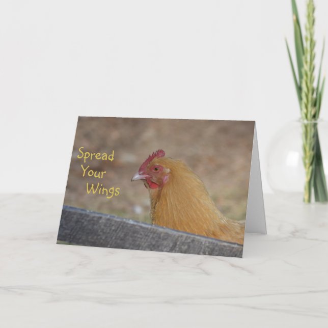 Difunde tu tarjeta de cumpleaños feliz de pollo de (Anverso)