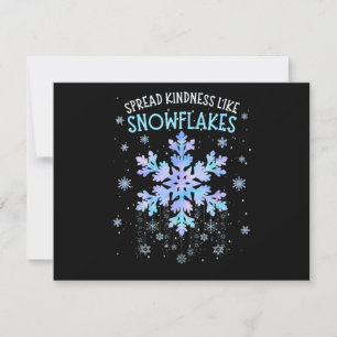 Difundir amabilidad como copos de nieve Navidad Pr