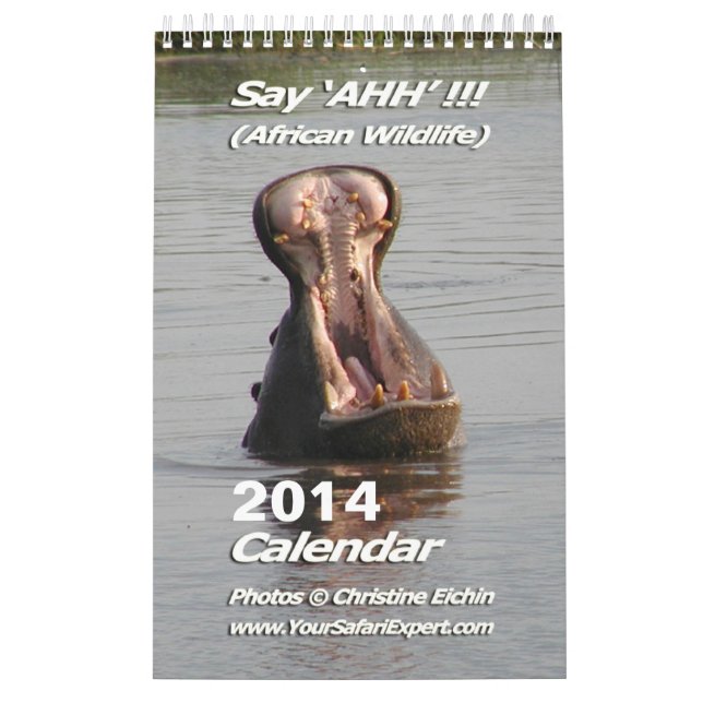 ¡Diga "AHH"!!! - Calendario africano 2014 1-Pg de (Tapa)