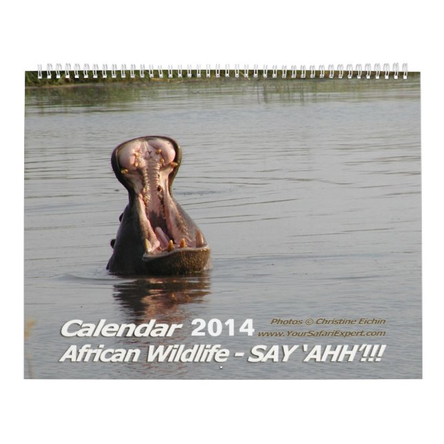 ¡Diga "AHH"!!! Calendario africano 2014 2-Pg. de (Tapa)