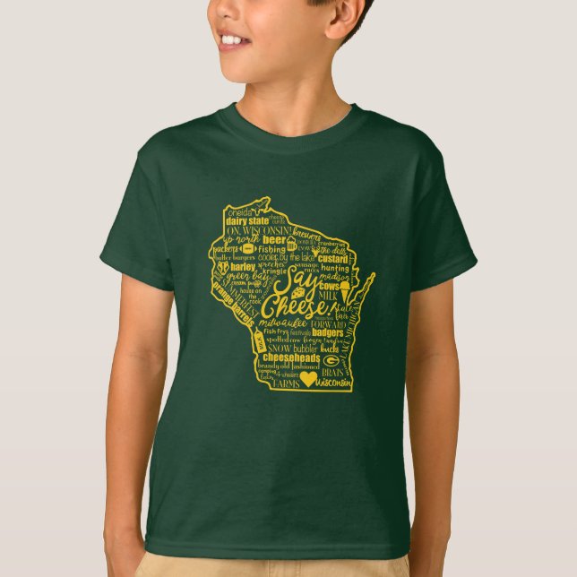 ¡Diga el queso!  Camiseta de los niños de (Anverso)