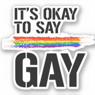 Diga Gay Pegatina