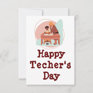 Diga gracias a la tarjeta de felicitación del prof