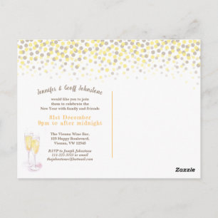 Diga invitaciones de ovación al champagne fiesta d