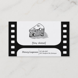 Diga las tarjetas de visita del queso