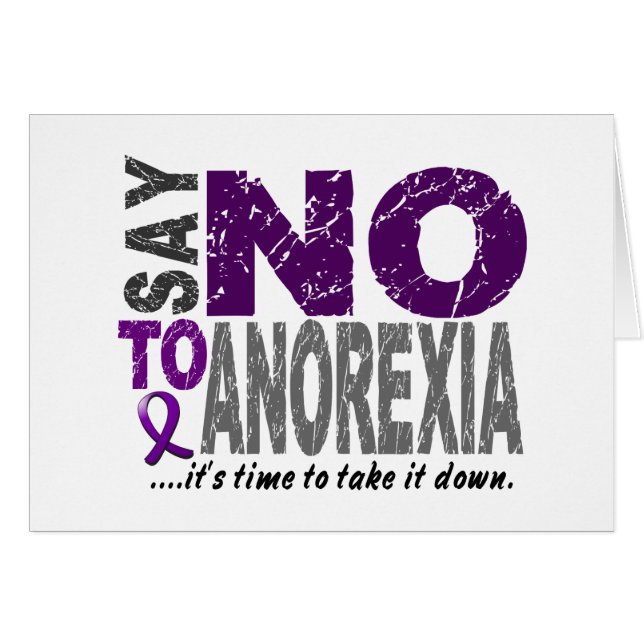 Diga NO a la anorexia 1 (Anverso (Horizontal))