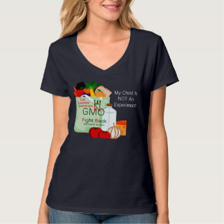 Diga no a la camiseta genético modificada de la