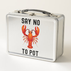 Diga no al bogavante de marihuana divertido