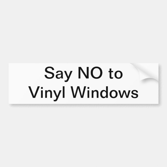 Diga NO al vinilo Windows (Frente)