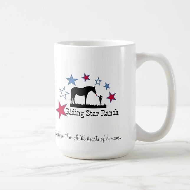 Diga una taza gelding del logotipo de RSR (Derecha)