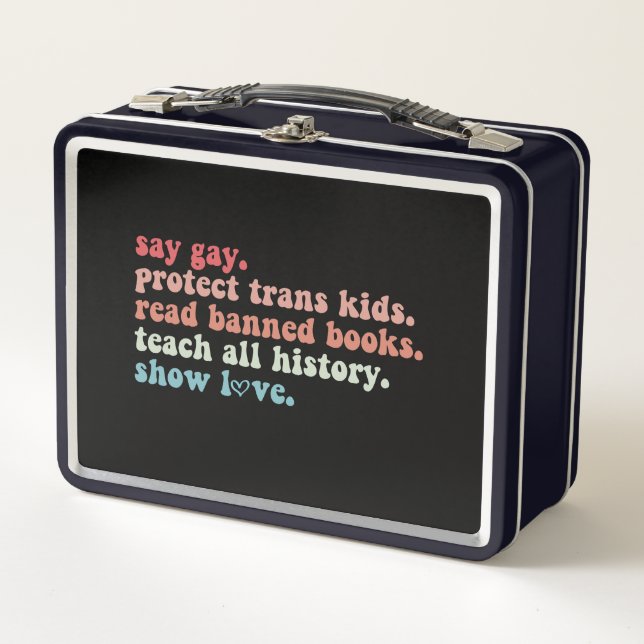 Digamos Gay Protect Trans Kids Leer libros prohibi (Anverso)