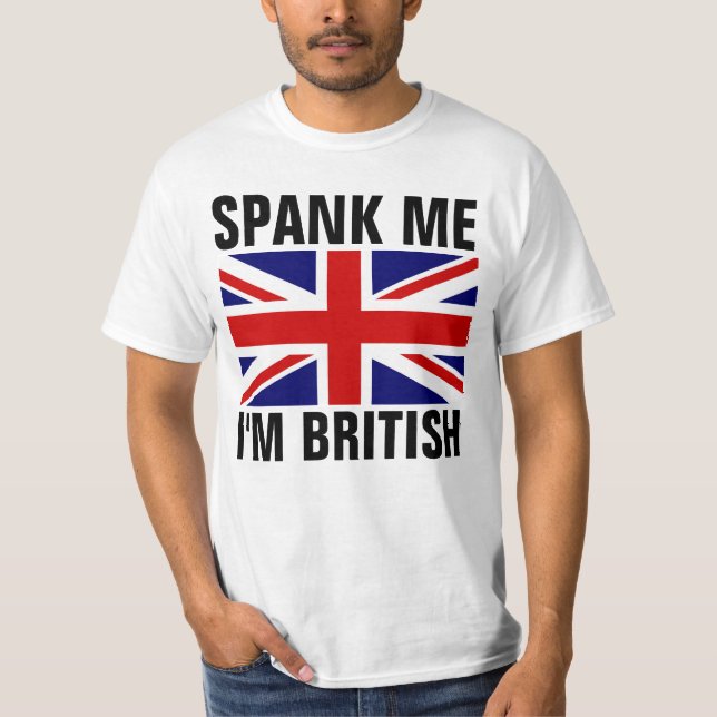 DIGAMOS QUE SOY Camisetas Graciosas BRITÁNICAS (Anverso)