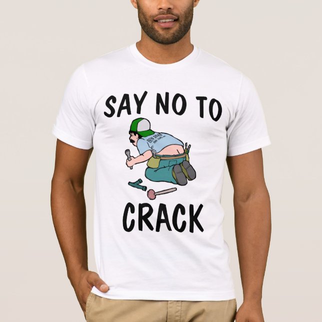 DIGAN NO A CRACK, Camiseta de plomo, Camisetas div (Anverso)