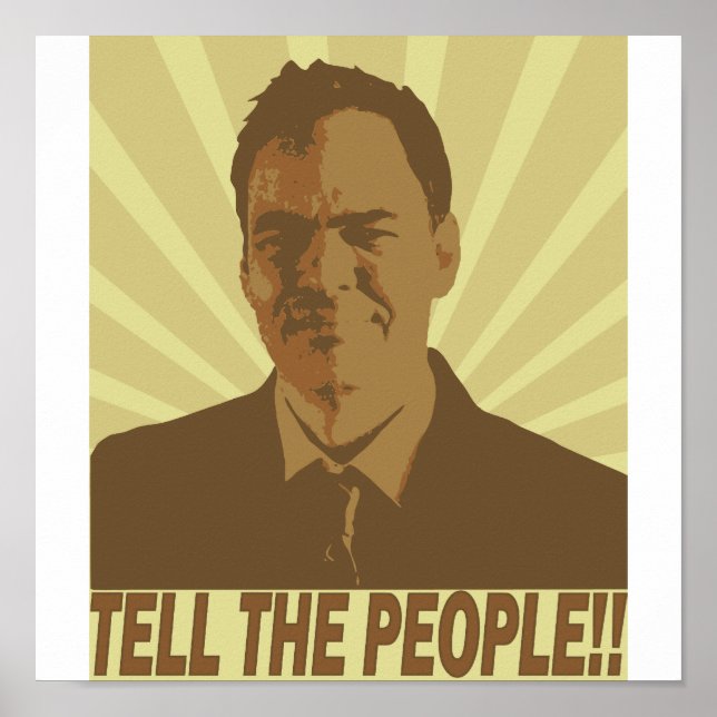 "¡Díganle a la gente!" Póster (Frente)