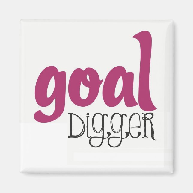 Digger de objetivo - imán motivador de la aptitud  (Frente)
