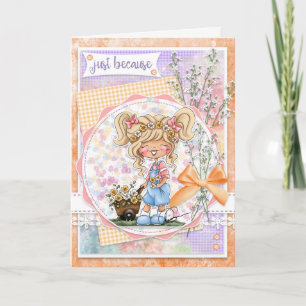 Digi Doodles Sólo Porque Tarjeta De Saludo