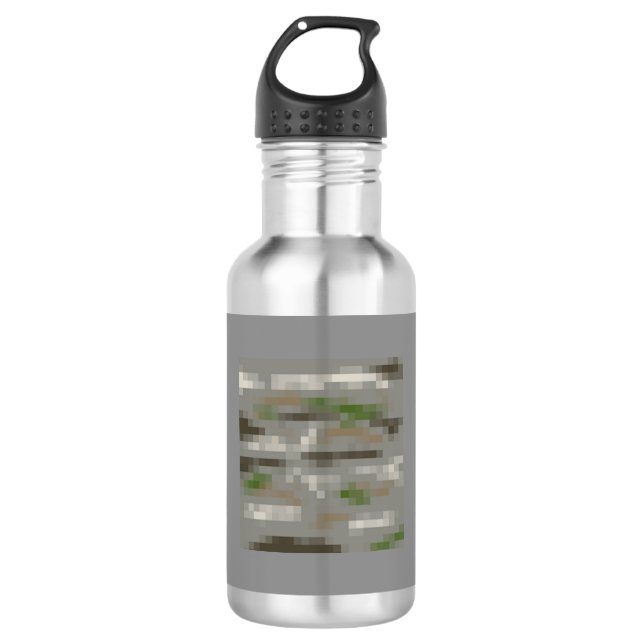 Digitaces Camo botella de agua de 18 onzas (Anverso)