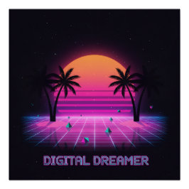 Digital Dreamer High-Gloss Poster