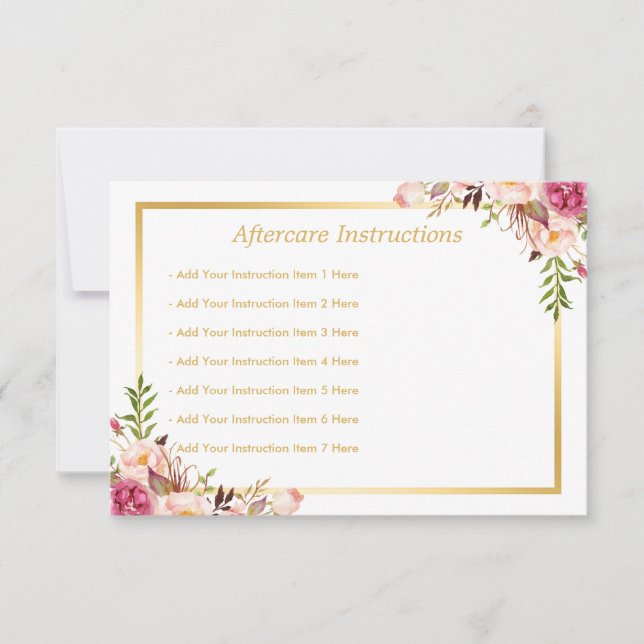 [Digital] Elegante tarjeta de postergación Floral  (Anverso)
