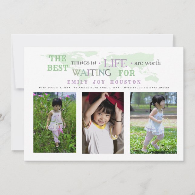 Digno de la invitación el esperar de la foto de la (Anverso)